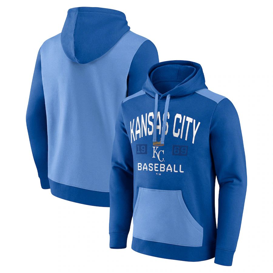 Men 2023 MLB Kansas City Royals blue Sweatshirt style 2